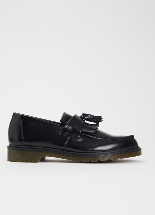 Dr. Martens Adrian loafer van leer met franjes