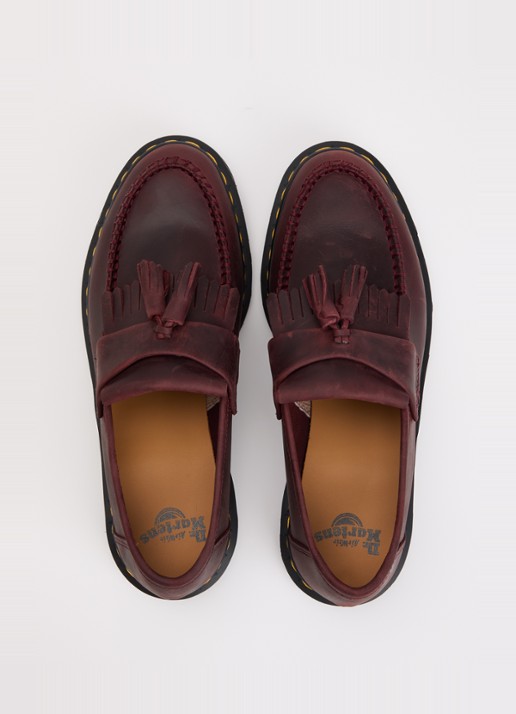 Dr. Martens Adrian loafer van leer - detail 3 bordeauxrood