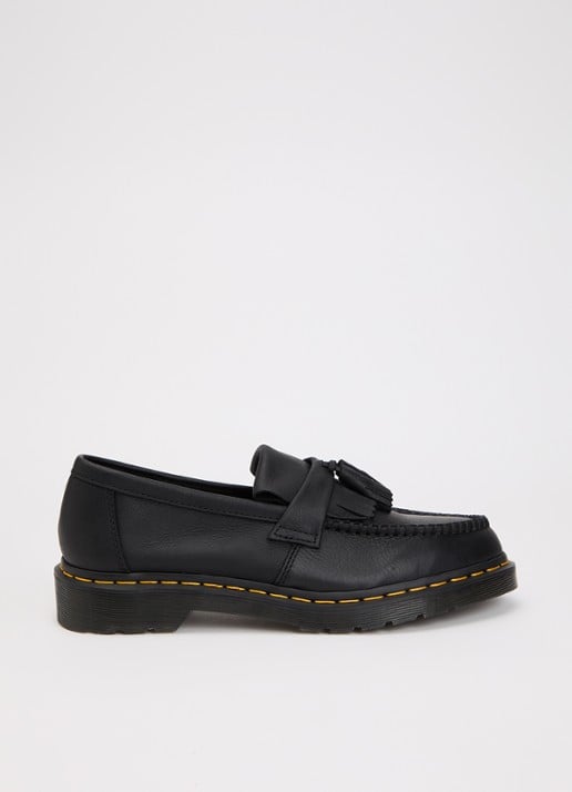 Dr. Martens Adrian loafer van leer - voorkant zwart