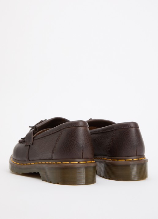 Dr. Martens Adrian YS loafer van leer - achterkant donkerbruin