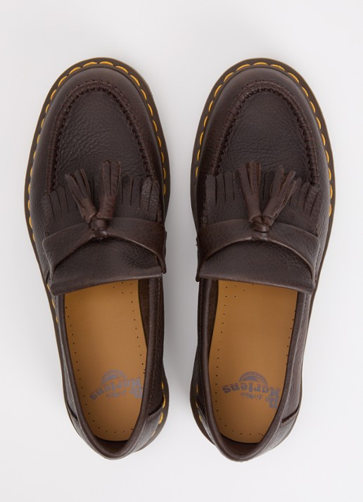 Dr. Martens Adrian YS loafer van leer - detail 4 donkerbruin