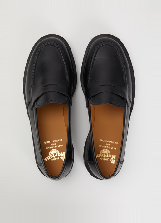 Dr. Martens Delapre loafer van kalfsleer - detail 3 zwart