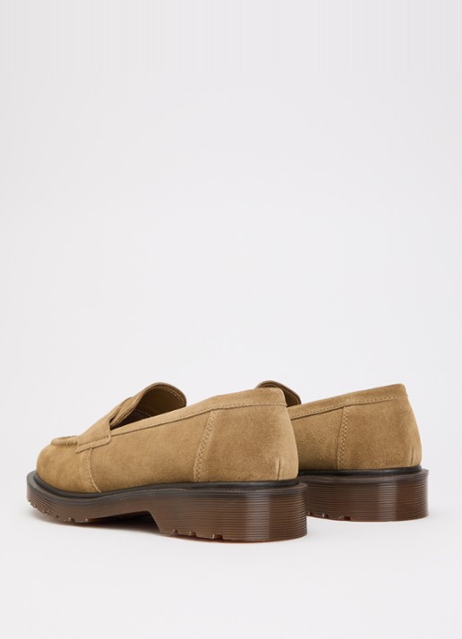 Dr. Martens Delapre loafer van kalfssuède - achterkant 5 camel