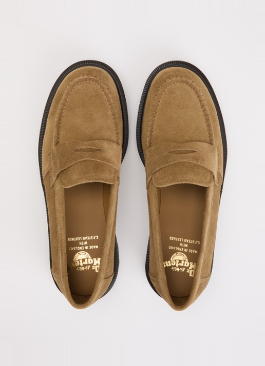 Dr. Martens Delapre loafer van kalfssuède - detail 3 camel