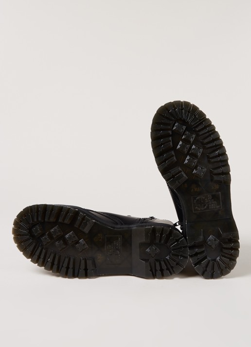 Dr. Martens Jadon biker boot van leer - detail 3 zwart