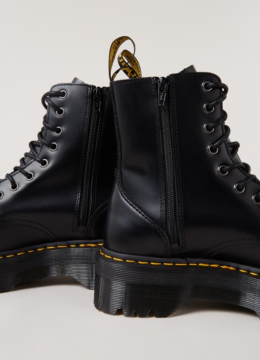 Dr. Martens Jadon biker boot van leer - detail 4 zwart