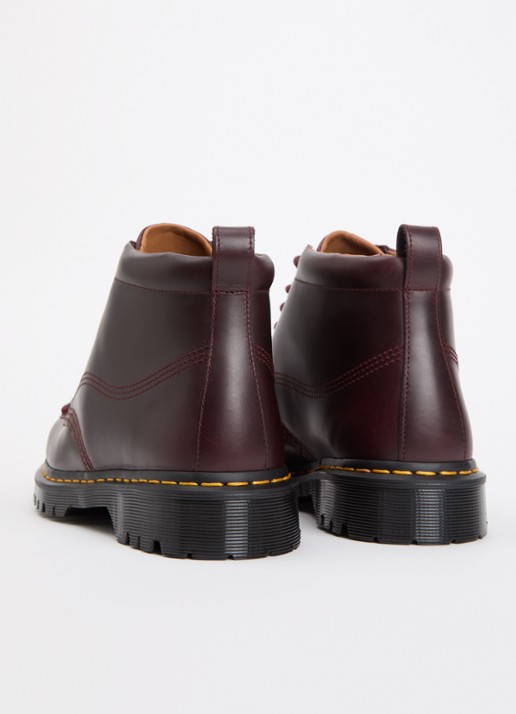 Dr. Martens Lowell Chukka veterboot van leer - achterkant bordeauxrood