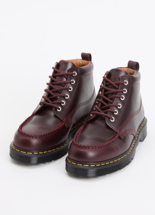 Dr. Martens Lowell Chukka veterboot van leer - detail 3 bordeauxrood