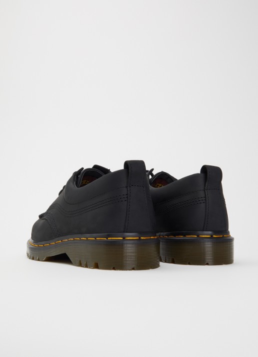 Dr. Martens Lowell veterschoen van leer - achterkant 5 zwart