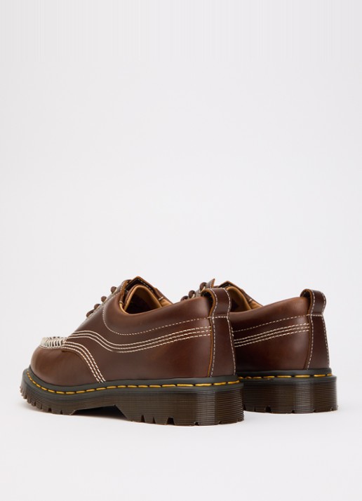 Dr. Martens Lowell veterschoen van leer - achterkant 4 kastanjebruin
