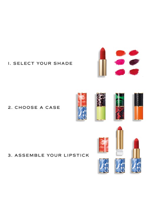 Dries Van Noten Lipstick Case - lege lipstick huls - detail 4 coral ceramic