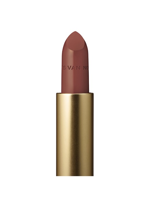 Dries Van Noten Lipstick Satin - navulling - voorkant 90 ottoman brown satin
