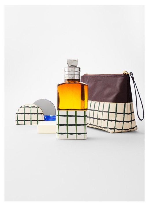 Dries Van Noten Pochette Bordeaux - make-up tas van kalfsleer - voorkant 2 bordeaux