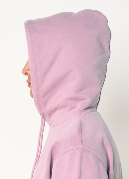 Drôle de Monsieur Classic Slogan hoodie met logo - detail 2 oudroze