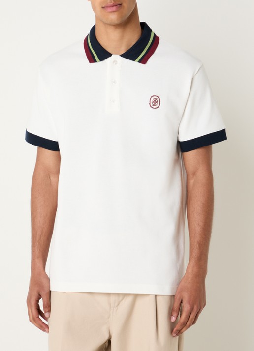 Drôle de Monsieur D-Mirror regular fit polo van piqué katoen