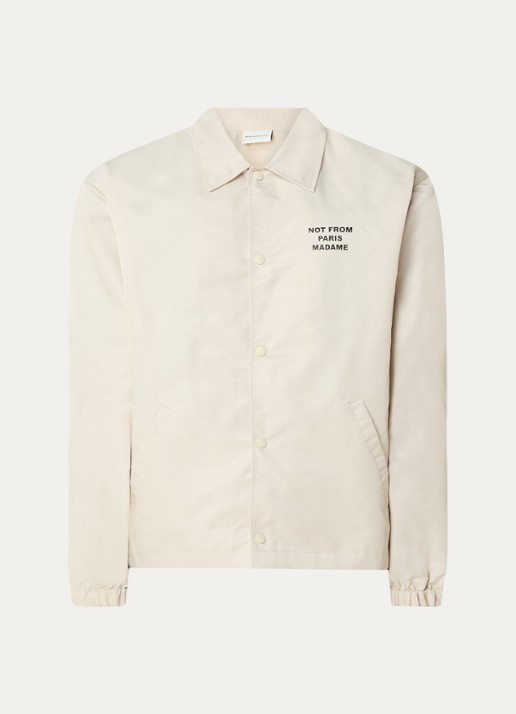 Drôle de Monsieur Jack met front- en backprint - voorkant beige