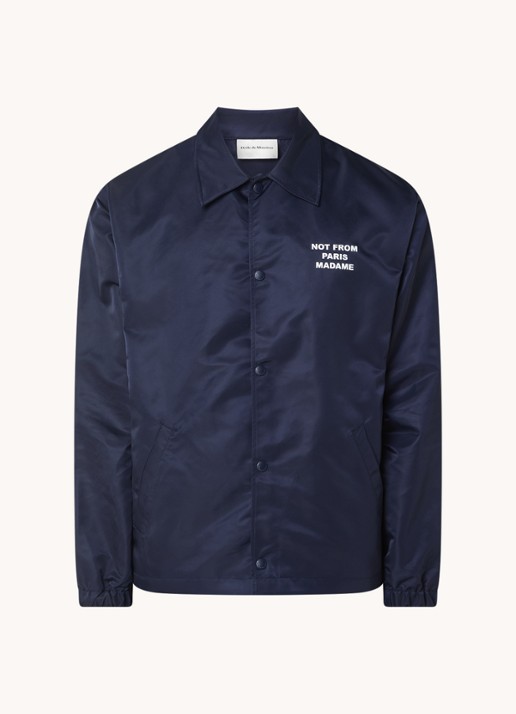 Drôle de Monsieur Jack met front- en backprint - voorkant donkerblauw