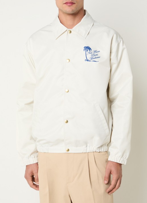 Drôle de Monsieur Jack met front- en backprint - achterkant gebroken wit