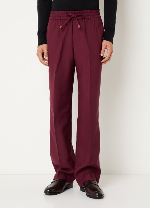 Drôle de Monsieur Loose fit broek met persplooi en steekzakken