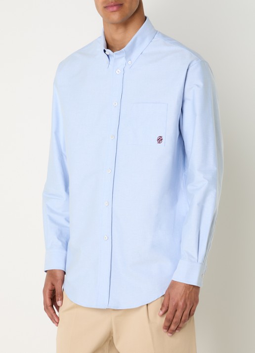 Drôle de Monsieur Oxford overhemd met logo