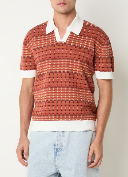 Drôle de Monsieur Regular fit polo met stretch