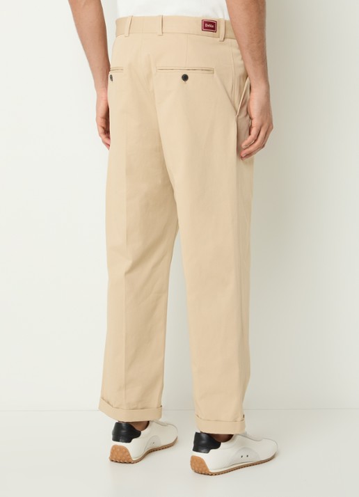 Drôle de Monsieur Straight fit pantalon met steekzakken - achterkant 3 beige