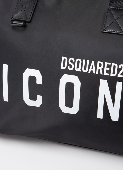 Dsquared2 Be Icon shopper met afneembare schouderriem - detail 4 zwart