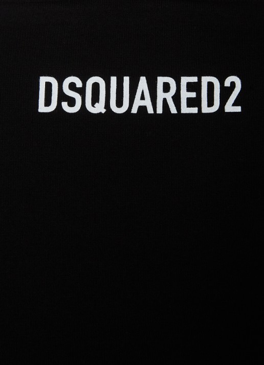 Dsquared2 Ciro T-shirt met logoprint - detail 4 zwart