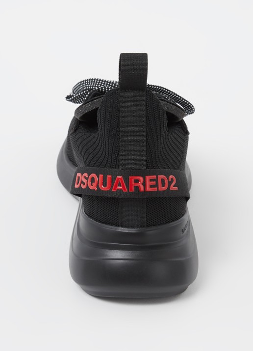 Dsquared2 Fly sneaker met mesh details  - detail 6 zwart
