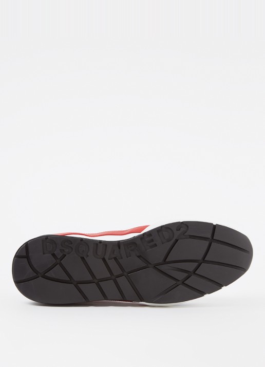 Dsquared2 Legendary sneaker van kalfsleer met kalfssuède details - detail 7 wit
