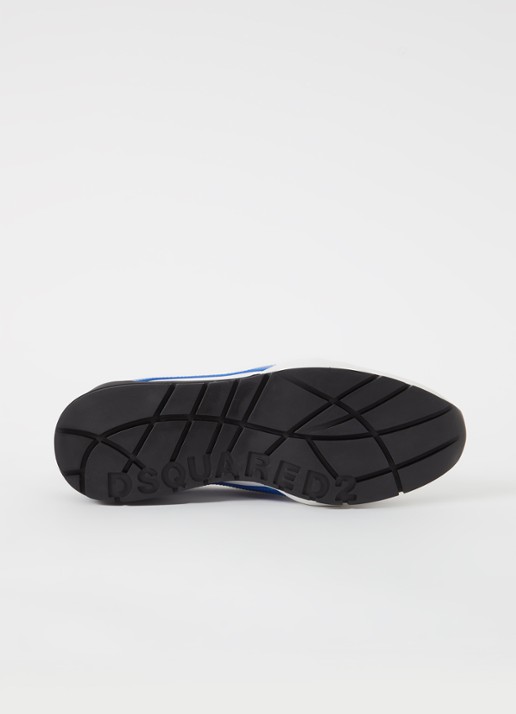 Dsquared2 Legendary sneaker van kalfsleer met suède details  - detail 6 wit