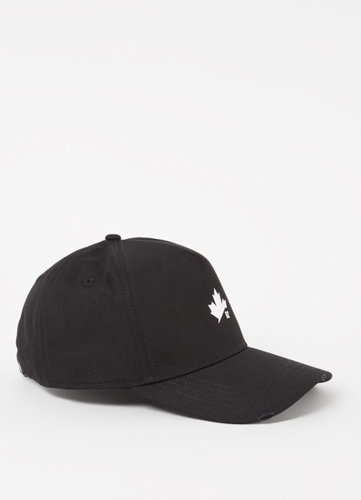 Dsquared2 Pet met logo - voorkant 2 zwart