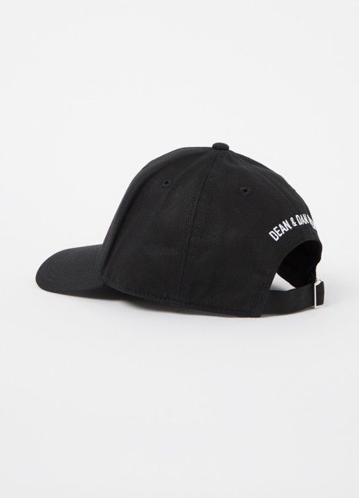 Dsquared2 Pet met logoprint  - detail zwart