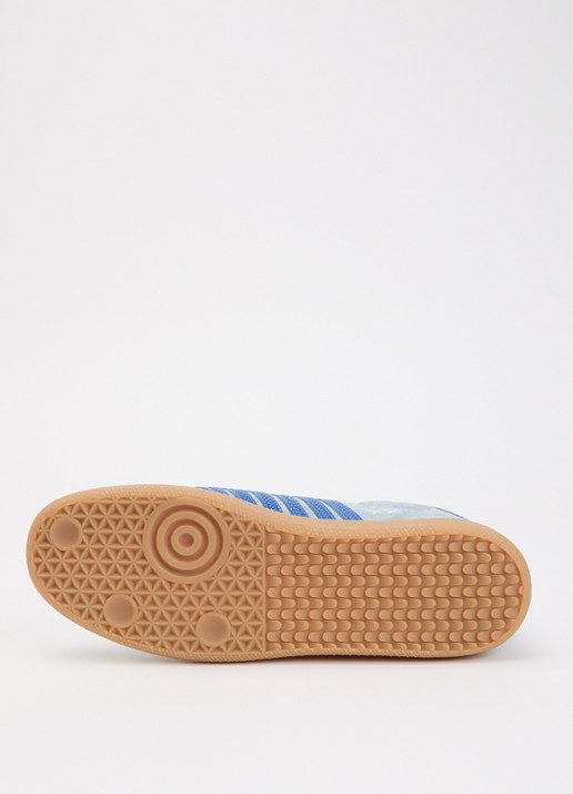 Dsquared2 Rebels sneaker van suède met kalfsleren details - detail 4 lichtblauw