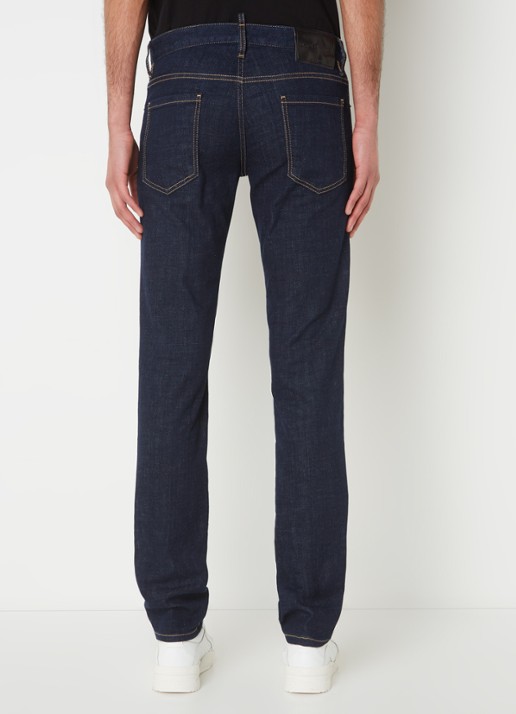 Dsquared2 Slim fit jeans met donkere wassing - achterkant indigo