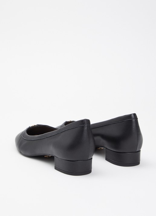 Dune London Approve ballerina met logo  - achterkant zwart