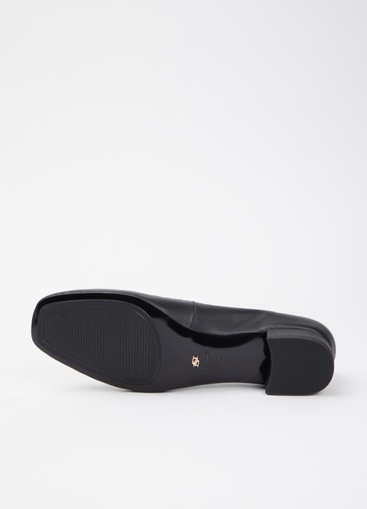 Dune London Approve ballerina met logo  - detail 5 zwart