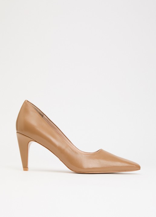 Dune London Astrids pump van leer
