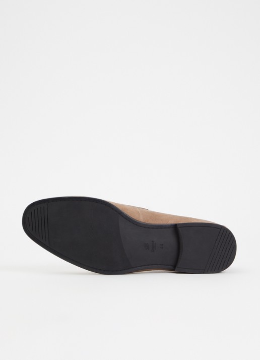 Dune London Barclays loafer van suéde  - detail 3 zand