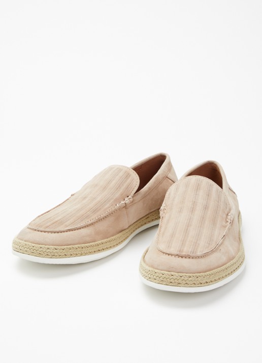 Dune London Barnies slip-on van suède - detail 3 beige