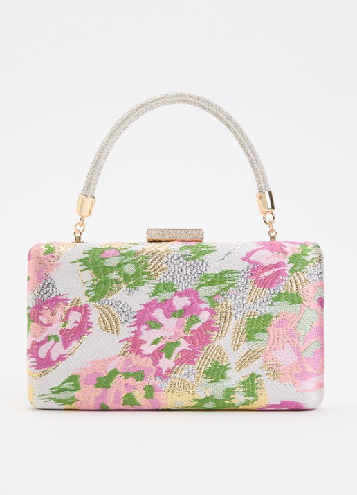 Dune London Beaut clutch met afneembare schouderriem - voorkant lichtroze
