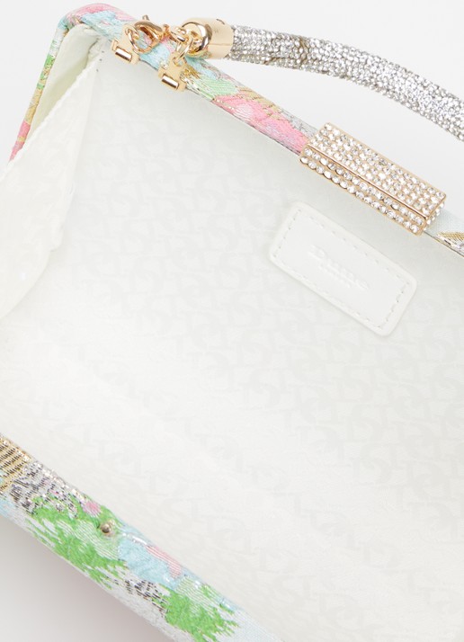 Dune London Beaut clutch met afneembare schouderriem - detail 3 groen