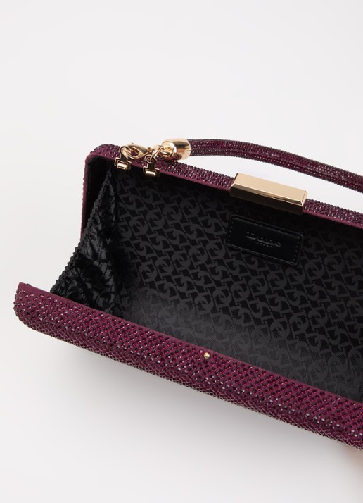 Dune London Beaut clutch met afneembare schouderriem - detail 2 paars
