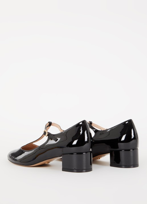 Dune London Believable Mary Jane pump met lakfinish - achterkant 4 zwart