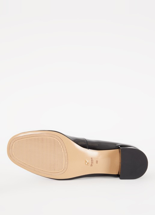 Dune London Believable Mary Jane pump met lakfinish - detail 3 zwart