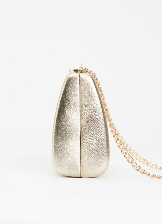 Dune London Belinda clutch met afneembare schouderriem - detail 9 goud