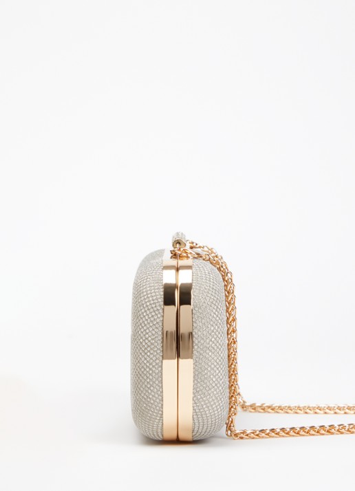 Dune London Body clutch van leer - detail 4 beige