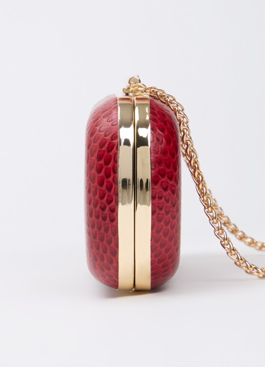 Dune London Body clutch - detail 4 donkerrood
