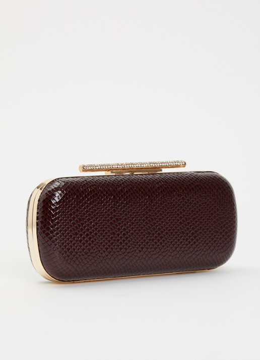 Dune London Body clutch - achterkant 4 bordeauxrood