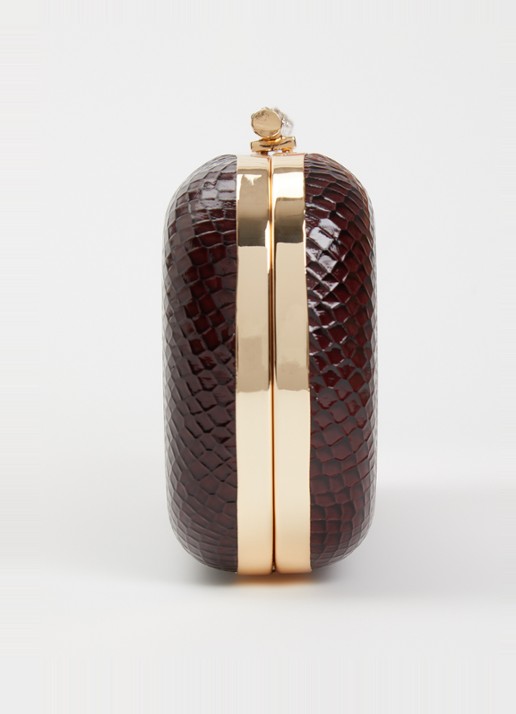 Dune London Body clutch - detail 2 bordeauxrood